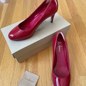 Cole haan Nike air patent leather pump heels new dark red 2.5” heel